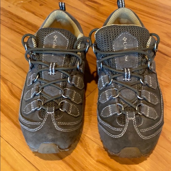 Women’s Columbia Olive Green Suede Hiking Shoes 8M - Picture 6 of 12